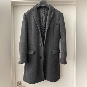 J.Crew Wool-blend topcoat Size 36 Charcoal Grey